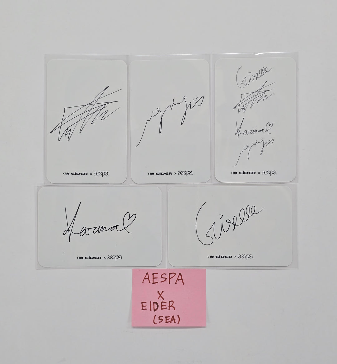 Aespa X EIDER - Event Photocards Set (5EA) [25.12.31]