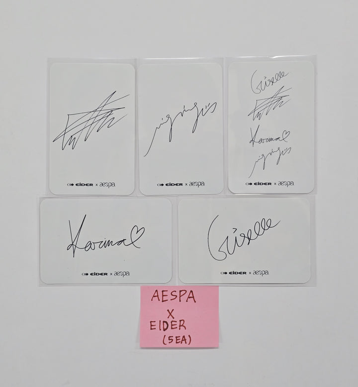 Aespa X EIDER - Event Photocards Set (5EA) [25.12.31]