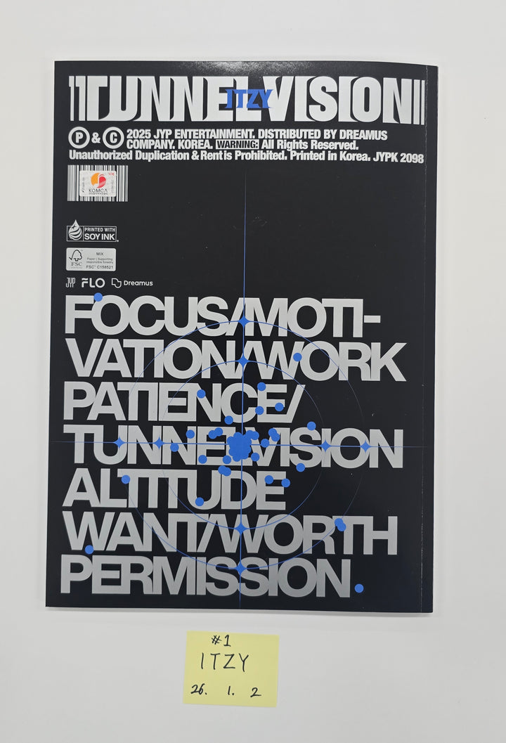 ITZY "TUNNEL VISION" - Hand Autographed(Signed) Promo Album [26.1.2]