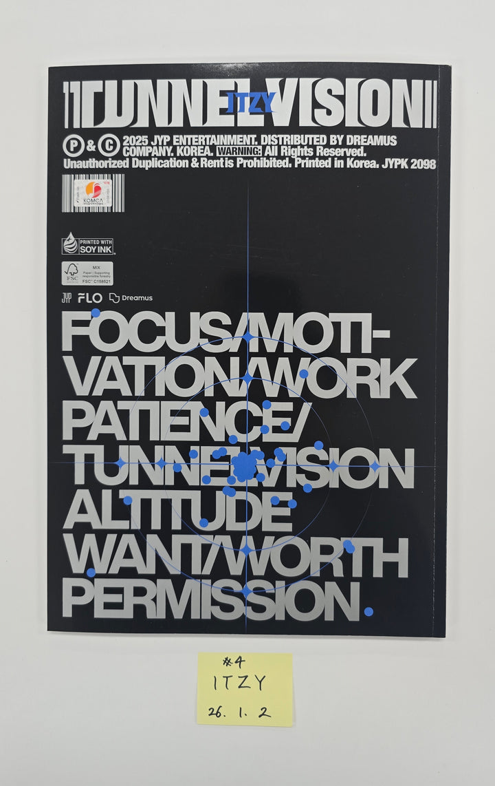 ITZY "TUNNEL VISION" - Hand Autographed(Signed) Promo Album [26.1.2]