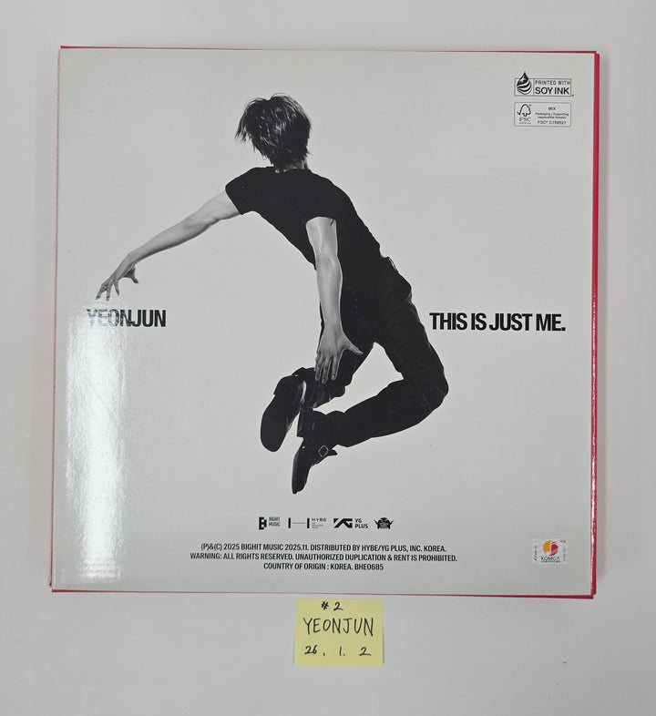 YEONJUN (Of TXT) "NO LABELS: PART 01" - Hand Autographed(Signed) Promo Album [26.1.2]