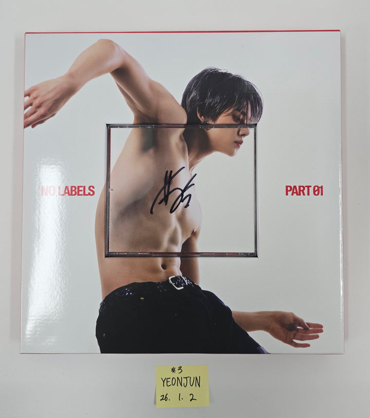 YEONJUN (Of TXT) "NO LABELS: PART 01" - Hand Autographed(Signed) Promo Album [26.1.2]