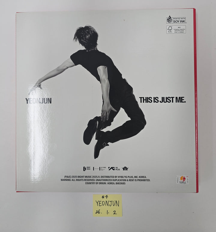 YEONJUN (Of TXT) "NO LABELS: PART 01" - Hand Autographed(Signed) Promo Album [26.1.2]