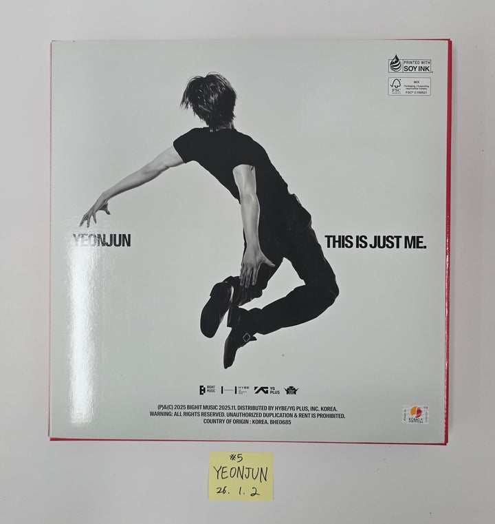 YEONJUN (Of TXT) "NO LABELS: PART 01" - Hand Autographed(Signed) Promo Album [26.1.2]