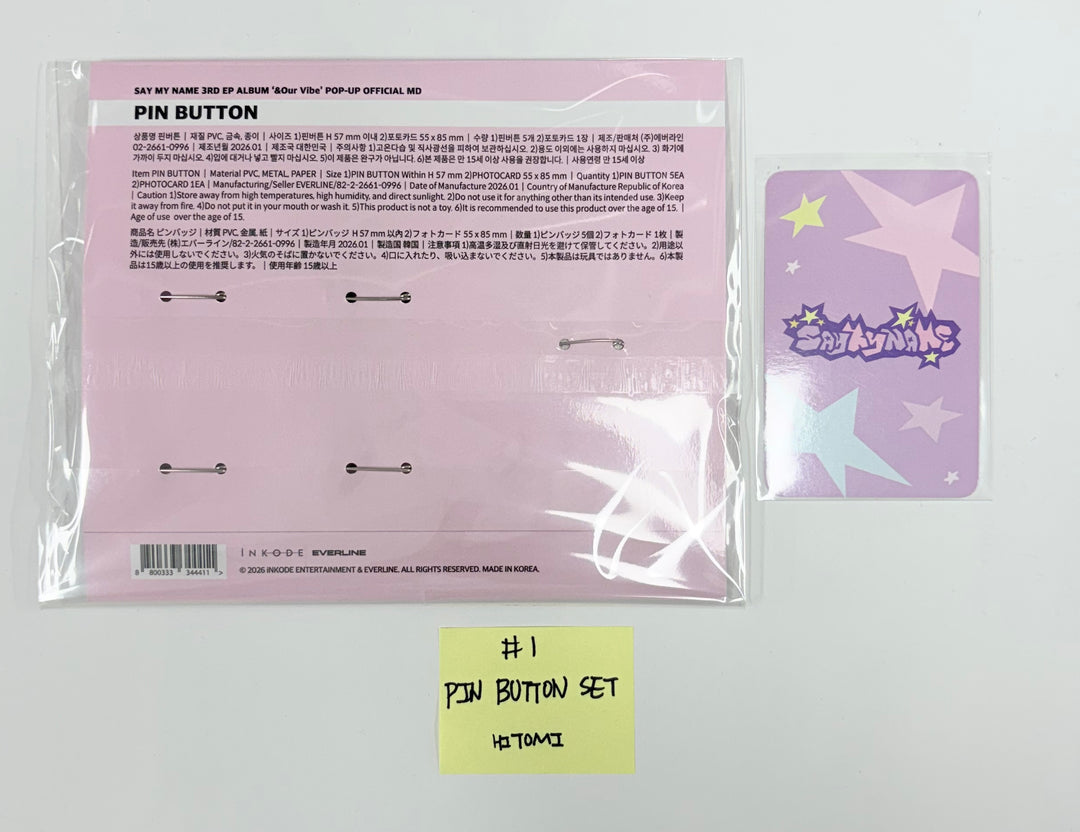 SAY MY NAME "&Our Vibe" - Official MD [26.1.2]