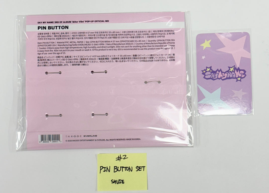 SAY MY NAME "&Our Vibe" - Official MD [26.1.2]