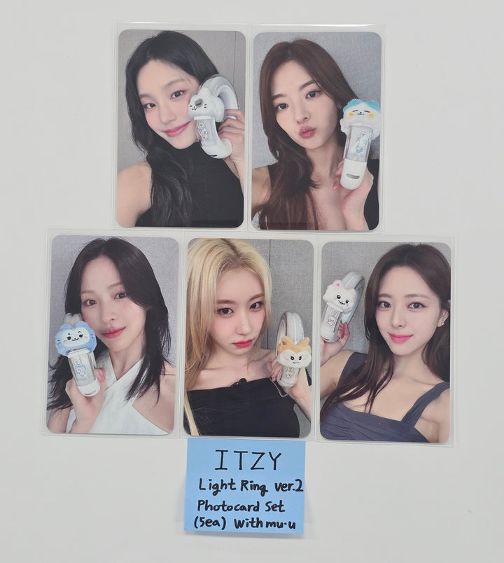 ITZY - Official Light ring Ver.2 Withmuu Pre-Order Benefit Photocards Set (5EA) [26.1.2]