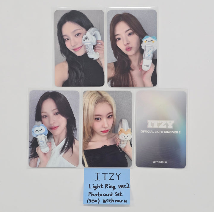 ITZY - Official Light ring Ver.2 Withmuu Pre-Order Benefit Photocards Set (5EA) [26.1.2]