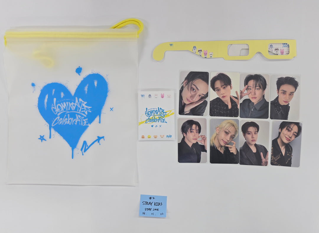 Stray Kids "World Tour dominATE" - STAY ZONE Photocards Set (8ea) + MD [26.1.2]
