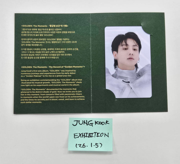 Jung Kook (Of BTS) "Golden The Moments" - Exhibition Ticket Photocard [26.01.05]