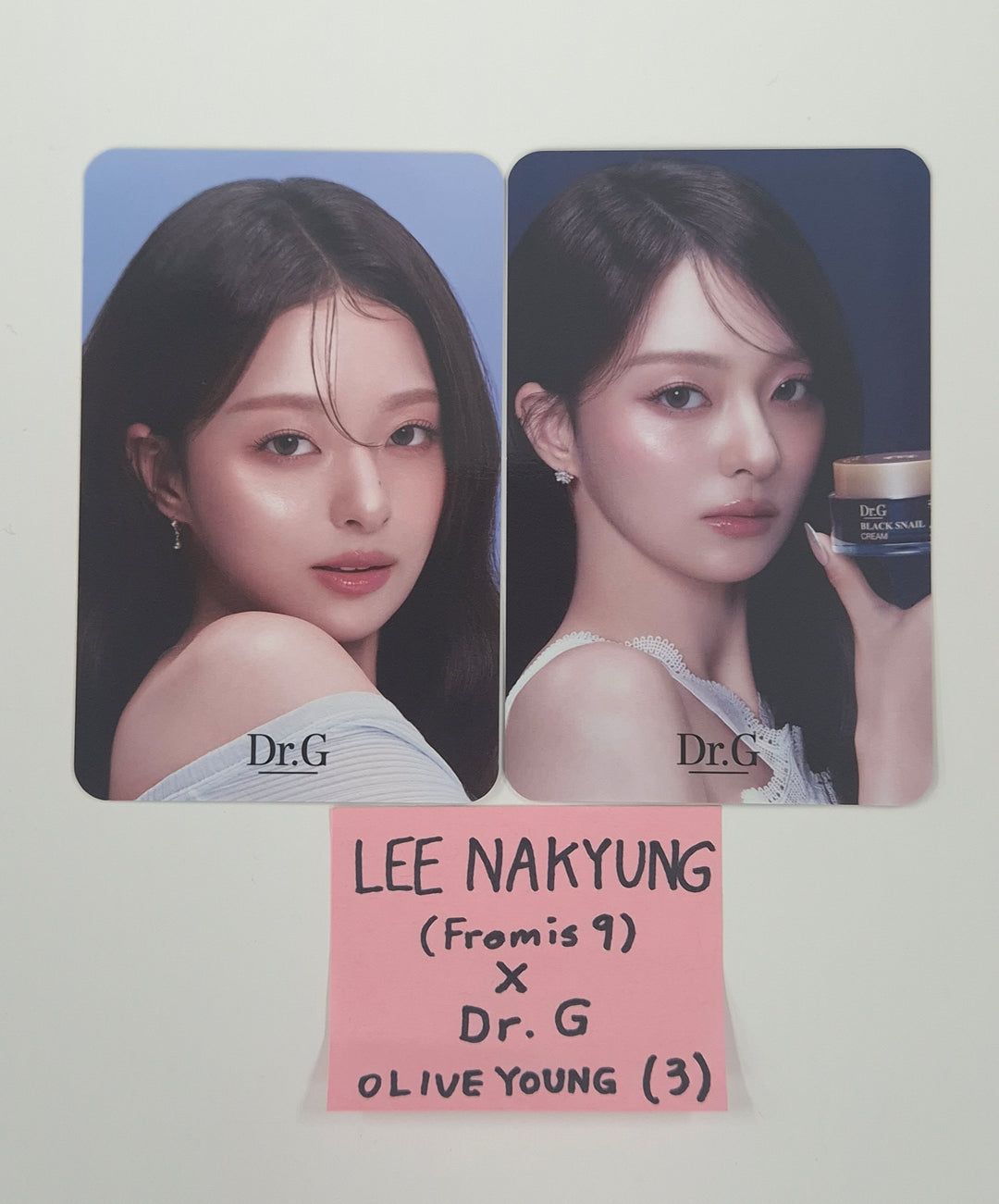 LEE NAKYUNG (of Fromis_9) - "Lee nakyung x Dr.G" Olive Young Event Photocard Set (2ea) [26.01.06]