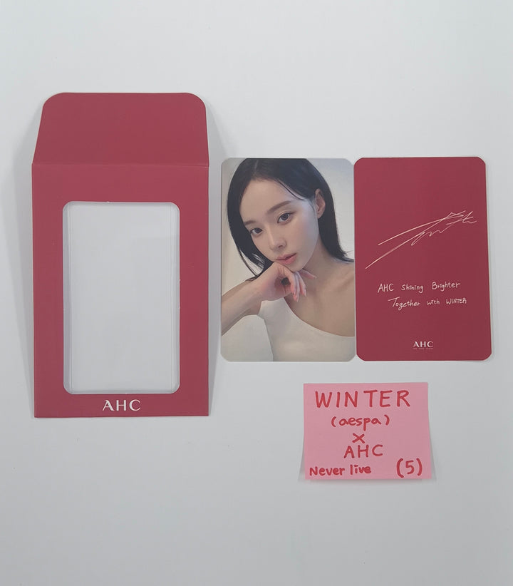 Winter (of  Aespa) - "Winter x AHC" Never Live Event Photocards Set (2ea) [26.01.06]