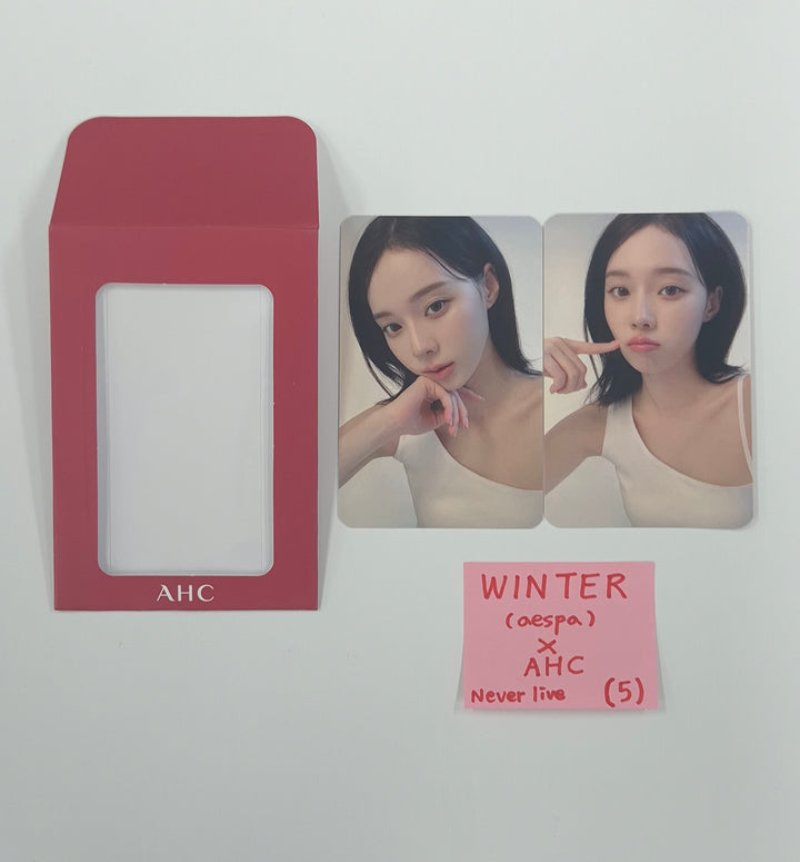 Winter (of  Aespa) - "Winter x AHC" Never Live Event Photocards Set (2ea) [26.01.06]