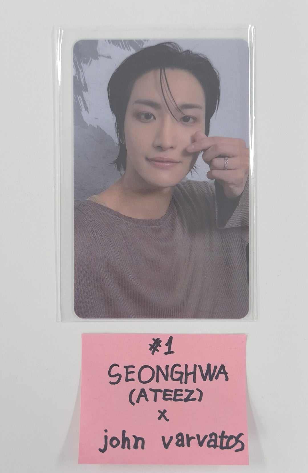 Seong Hwa (Of Ateez) "John Varvatos" - Olive Young Event PVC Photocard [26.01.06]