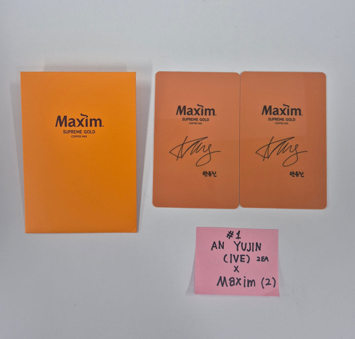 Yujin (of IVE) - Yujin X Maxim Event PVC Photocards Set (2EA) [26.01.06]