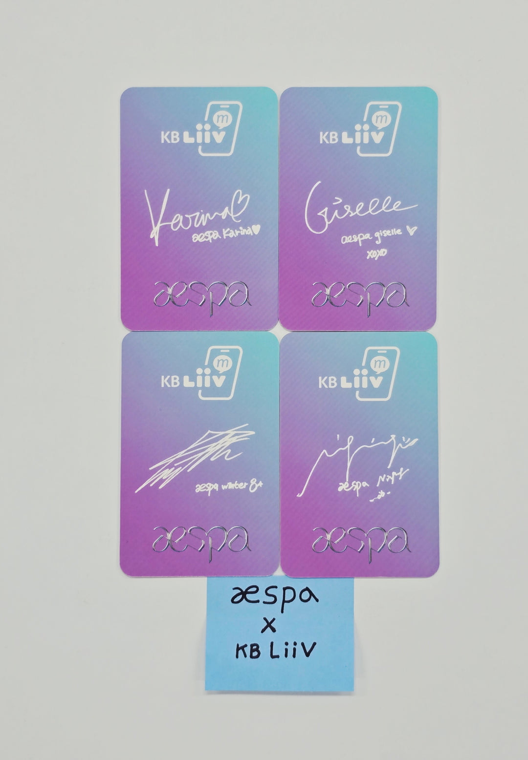 Aespa - KB Liiv Event Photocards Set (4ea) [26.01.07]