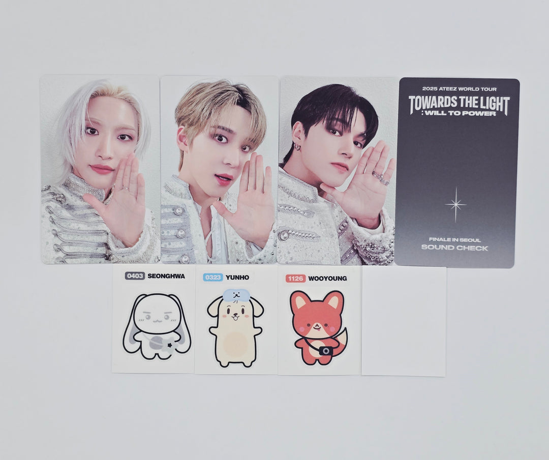 Ateez "Towards The Light" 2025 World Tour - Sound Check Photocard [26.01.07]