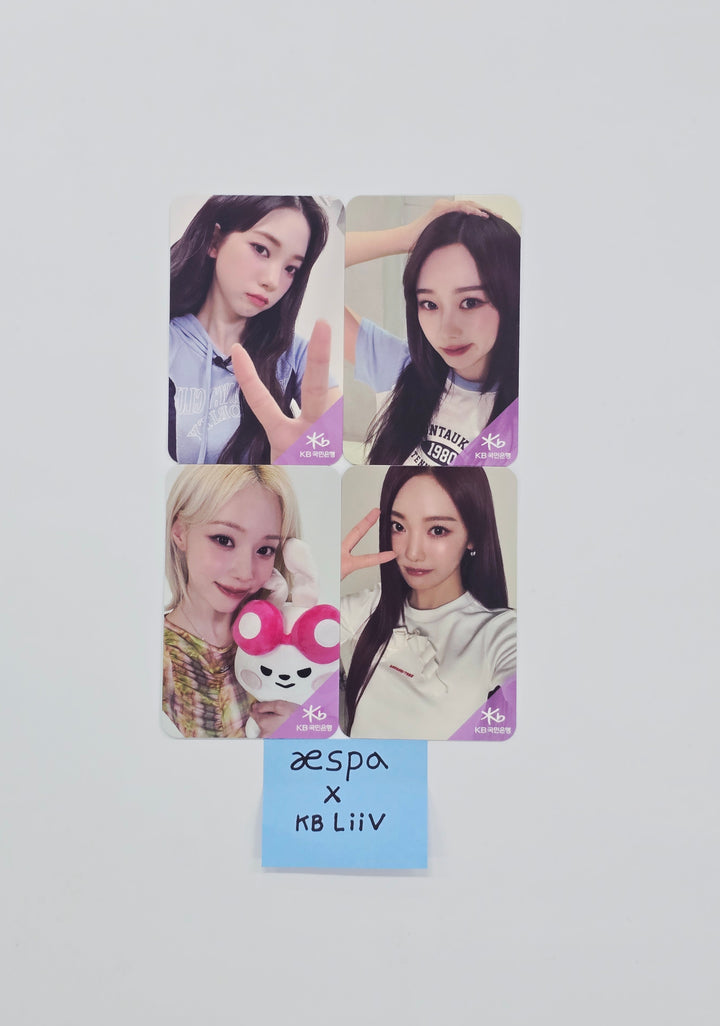Aespa - KB Liiv Event Photocards Set (4ea) [26.01.07]