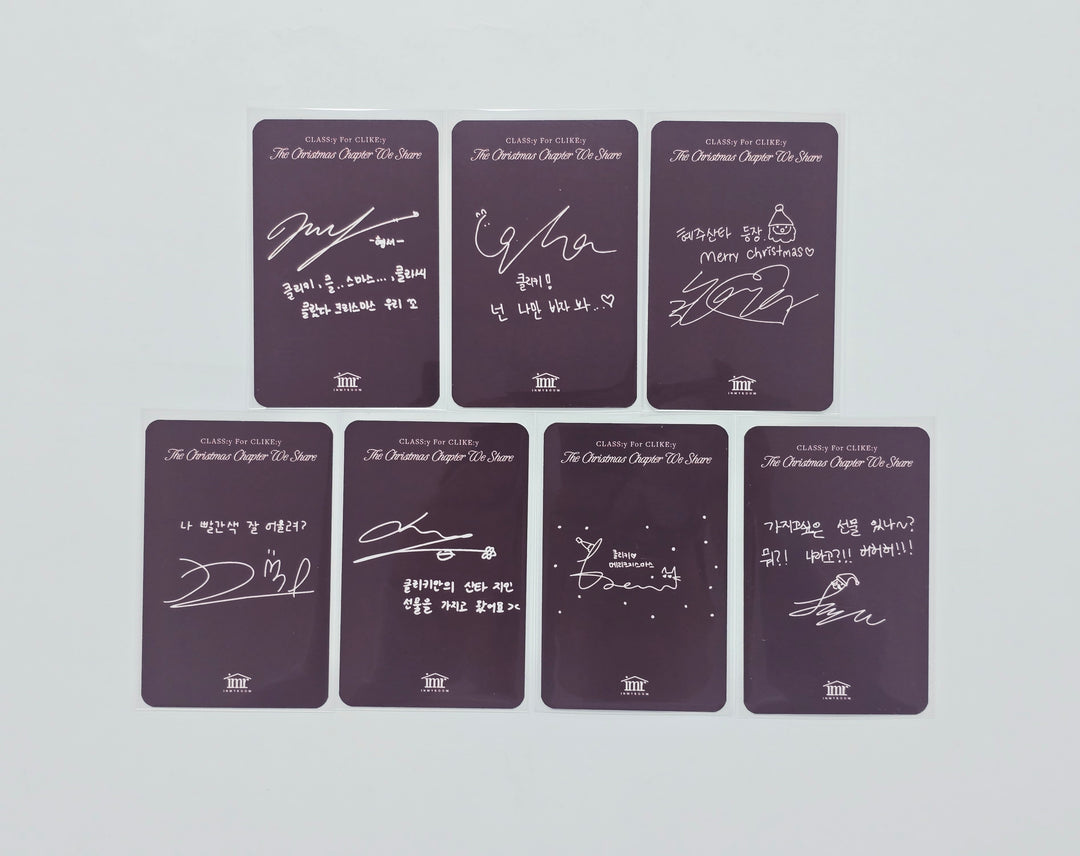 CLASS:y "A new chapter of the party - messier, classier Goods package" - Inmyroom Fansign Event Photocard [26.01.08]
