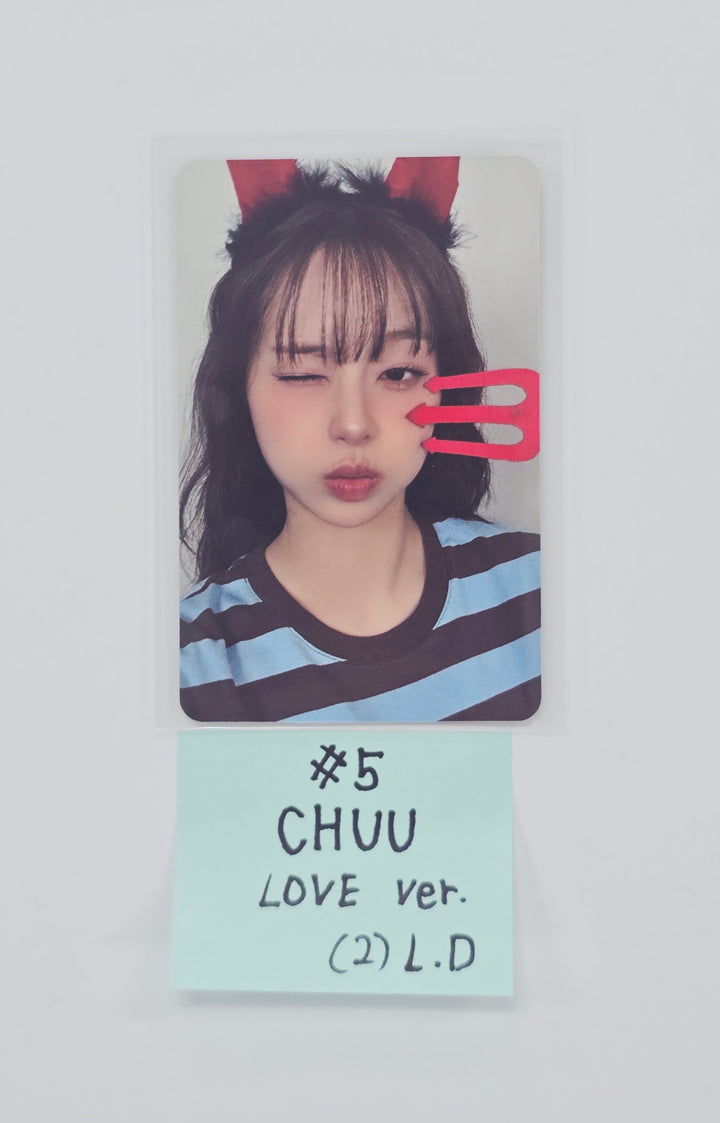 CHUU The First Album "XO, My Cyberlove" - OLIVEYOUNG Lucky Draw Event Photocard (Cyber, Love, Platform Ver.) [26.01.08]