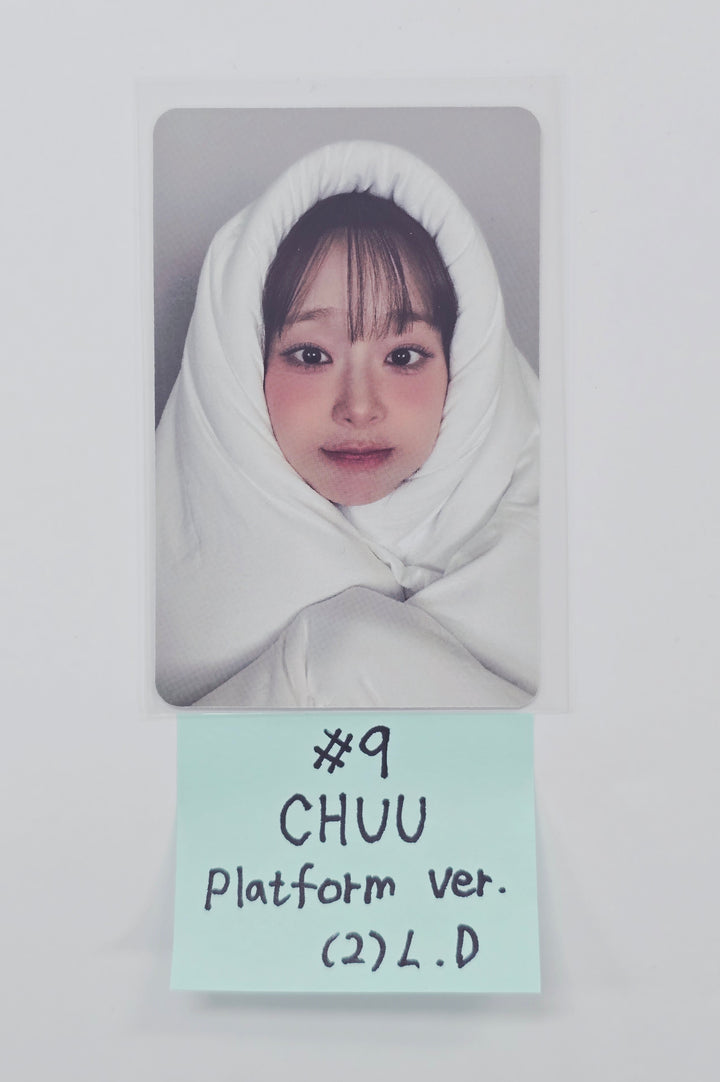 CHUU The First Album "XO, My Cyberlove" - OLIVEYOUNG Lucky Draw Event Photocard (Cyber, Love, Platform Ver.) [26.01.08]