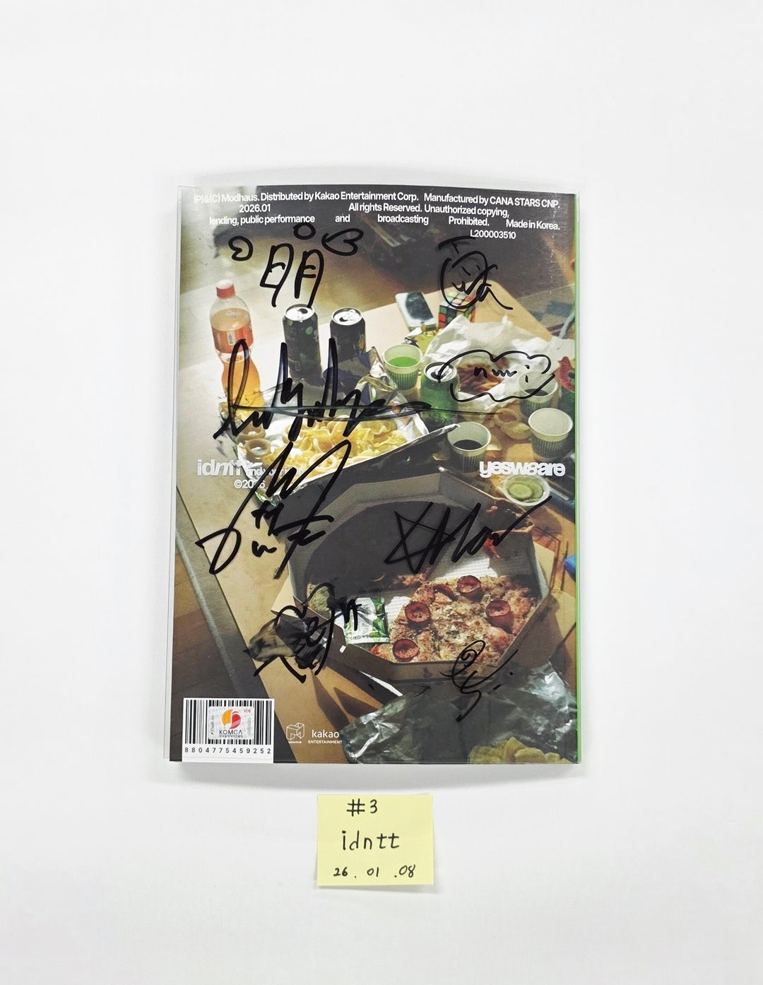 IDNTT "yesweare" - Hand Autographed(Signed) Promo Album [26.01.08]