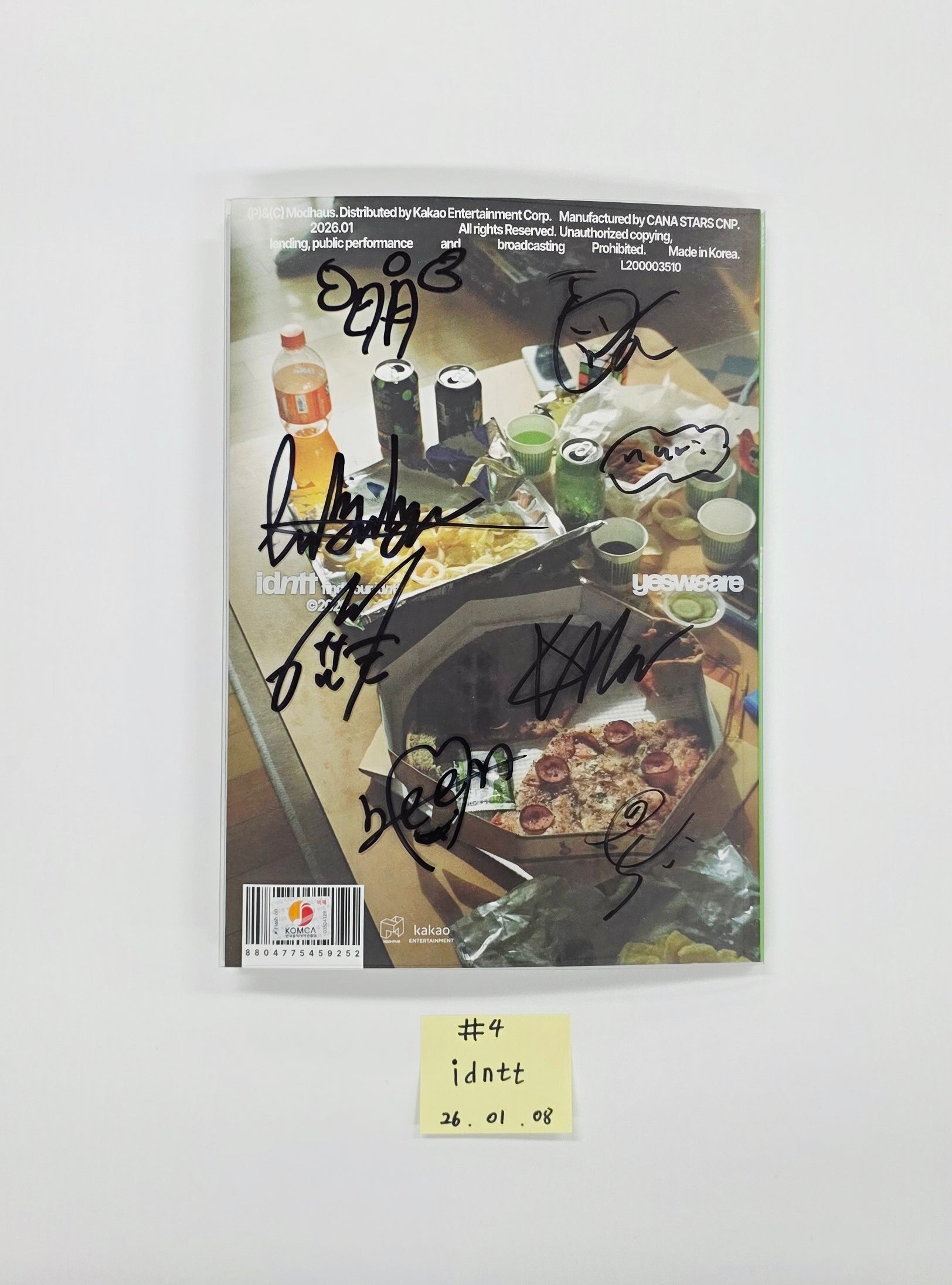 ★非売品◆直筆サインCD＆報道資料◆idntt◆yesweare◆国内発送 IDNTT 