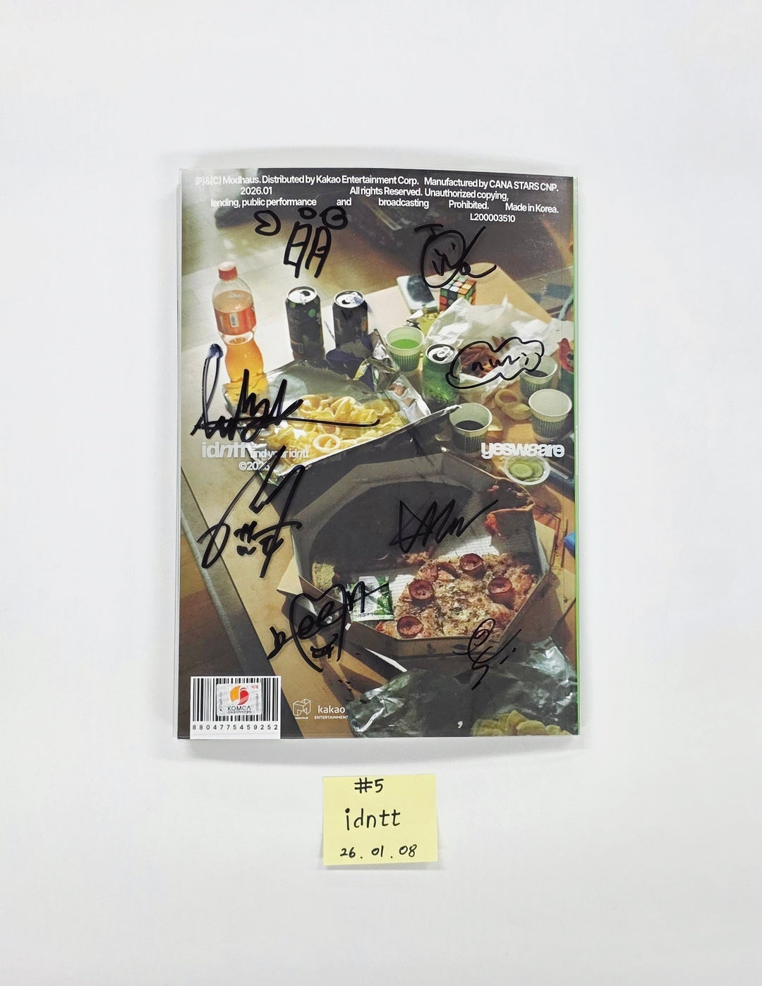 IDNTT "yesweare" - Hand Autographed(Signed) Promo Album [26.01.08]