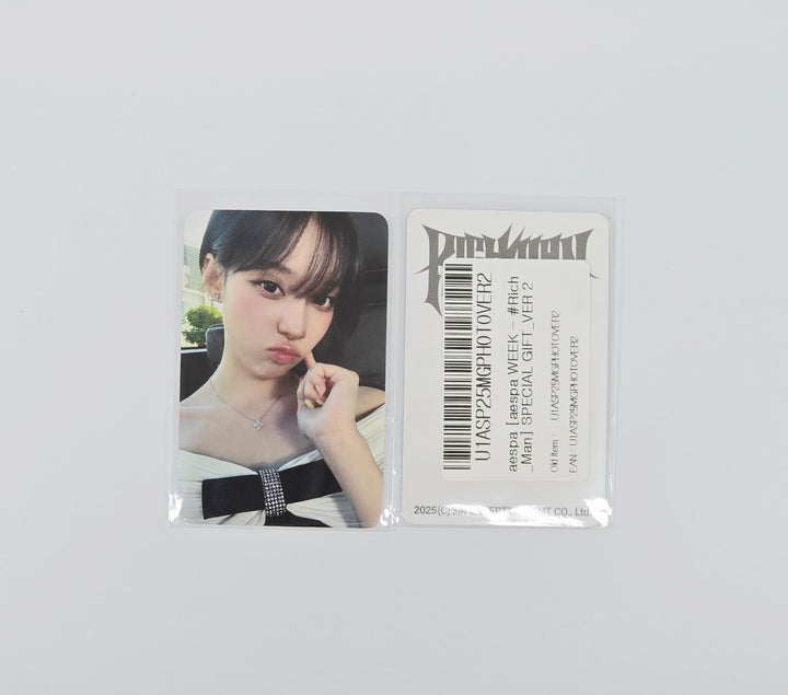 AESPA "Rich_Man" - AESPA WEEK  Official MD Event Photocard [26.01.09]