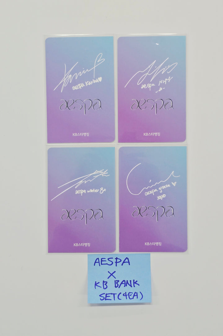 AESPA - KB Bank Event Photocard Set (4ea) [26.01.09]