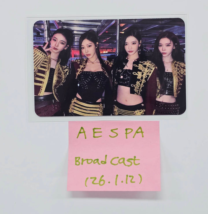 AESPA - MBC Broadcast Photocard [26.1.12]