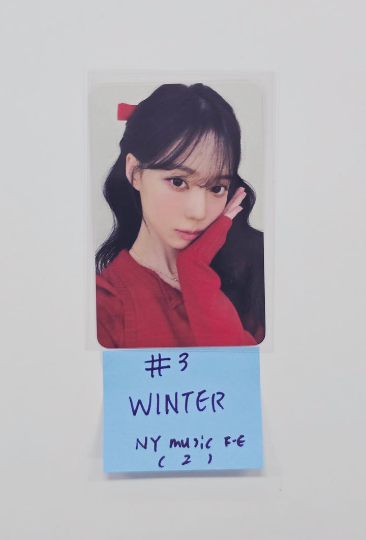 Aespa "Rich Man" - NY Music Fansign Event Photocard (BURST Ver.) [26.01.14]