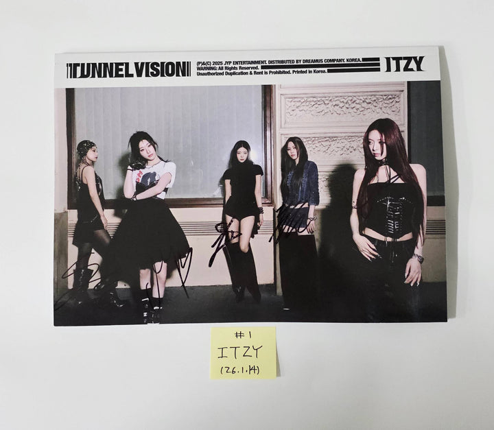 ITZY "TUNNEL VISION" - Hand Autographed(Signed) Promo Album [26.1.14]