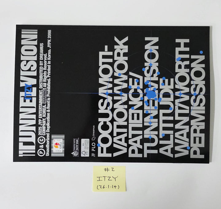 ITZY "TUNNEL VISION" - Hand Autographed(Signed) Promo Album [26.1.14]