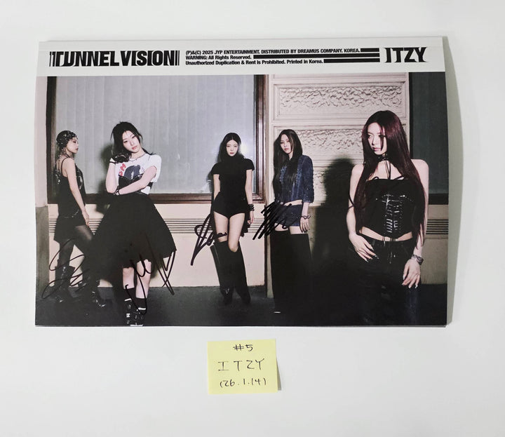 ITZY "TUNNEL VISION" - Hand Autographed(Signed) Promo Album [26.1.14]