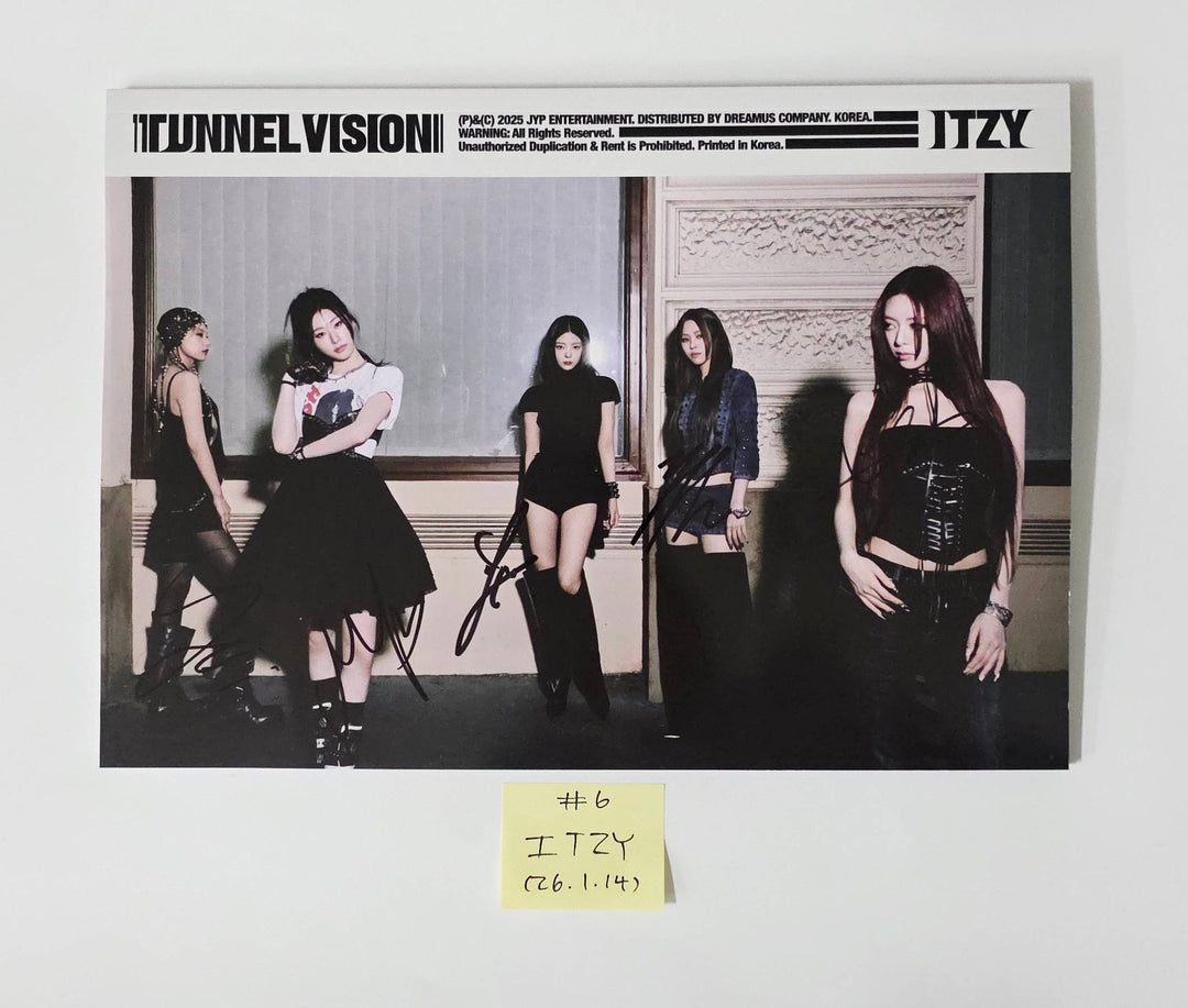 ITZY "TUNNEL VISION" - Hand Autographed(Signed) Promo Album [26.1.14]