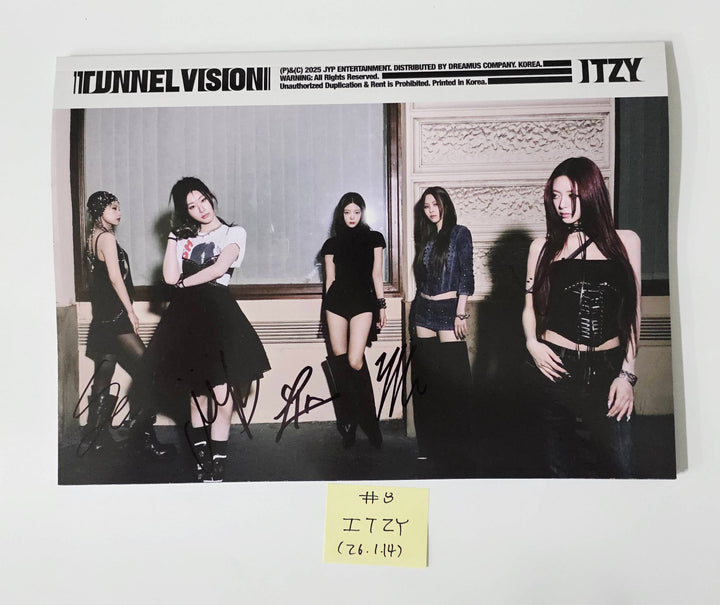 ITZY "TUNNEL VISION" - Hand Autographed(Signed) Promo Album [26.1.14]