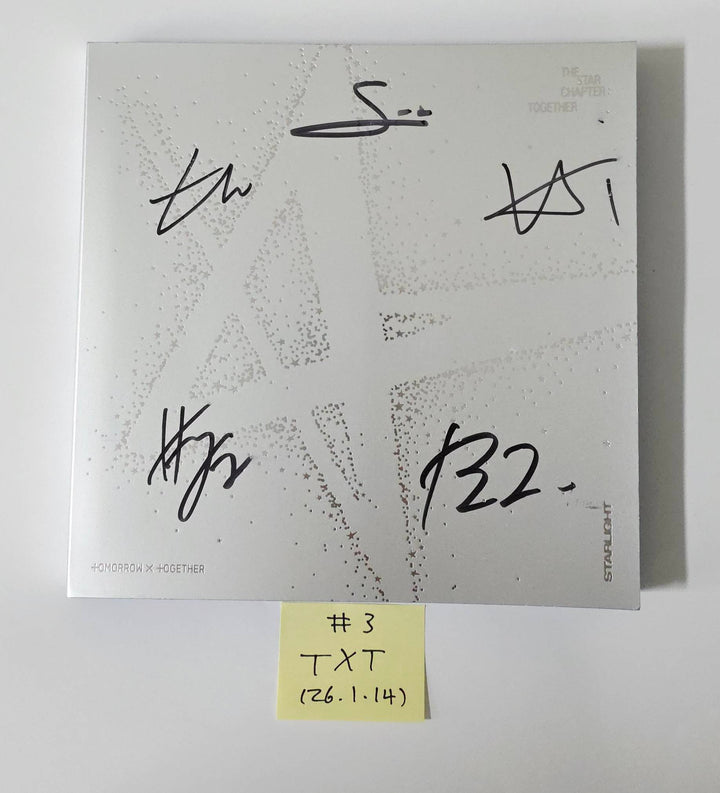 TXT "TOGETHER & SANCTUARY" - Hand Autographed(Signed) Promo Album [26.1.14]