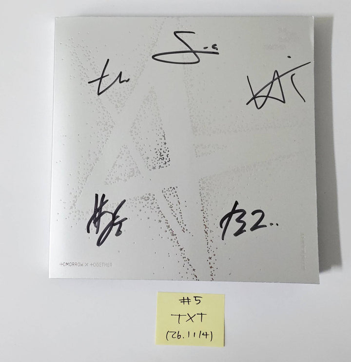 TXT "TOGETHER & SANCTUARY" - Hand Autographed(Signed) Promo Album [26.1.14]