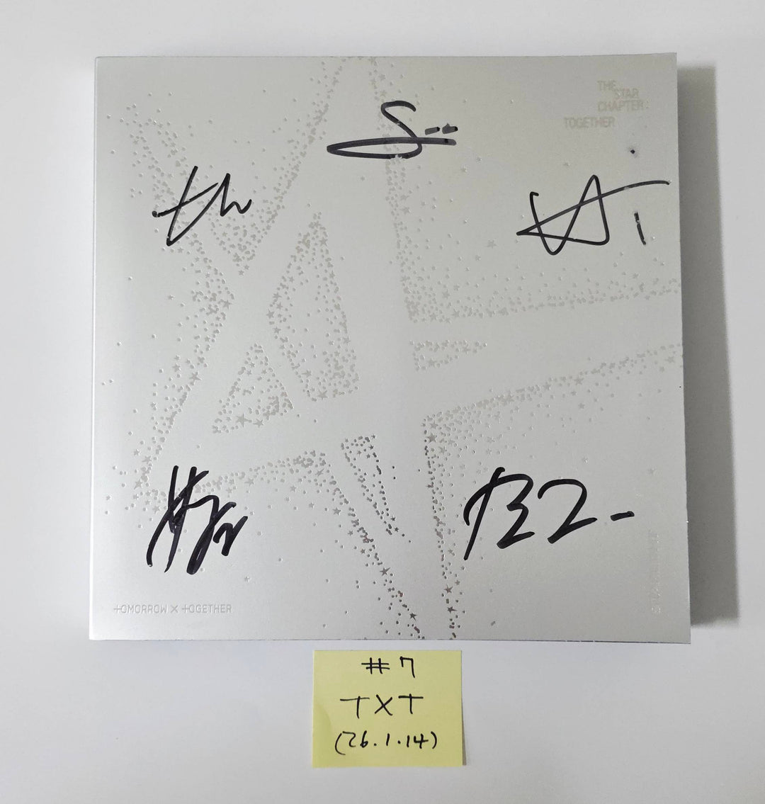 TXT "TOGETHER & SANCTUARY" - Hand Autographed(Signed) Promo Album [26.1.14]