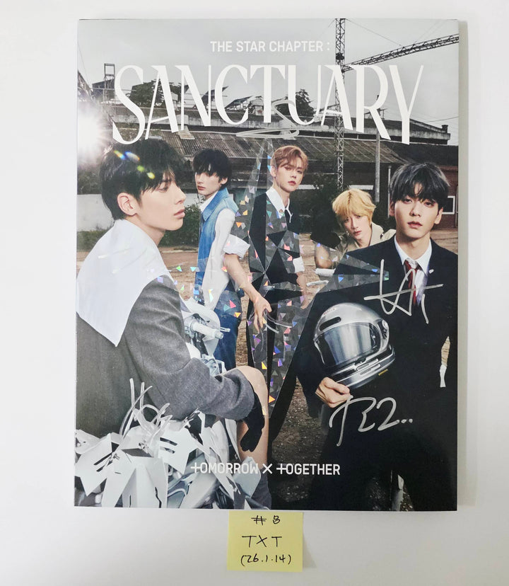 TXT "TOGETHER & SANCTUARY" - Hand Autographed(Signed) Promo Album [26.1.14]