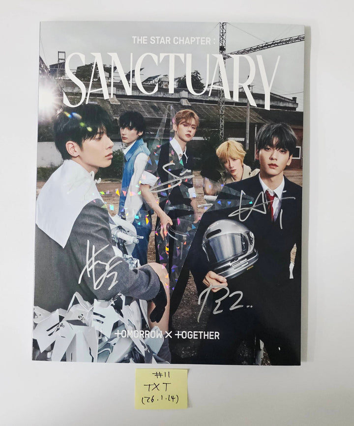 TXT "TOGETHER & SANCTUARY" - Hand Autographed(Signed) Promo Album [26.1.14]