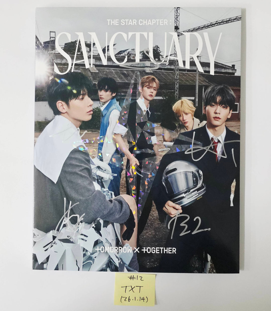 TXT "TOGETHER & SANCTUARY" - Hand Autographed(Signed) Promo Album [26.1.14]