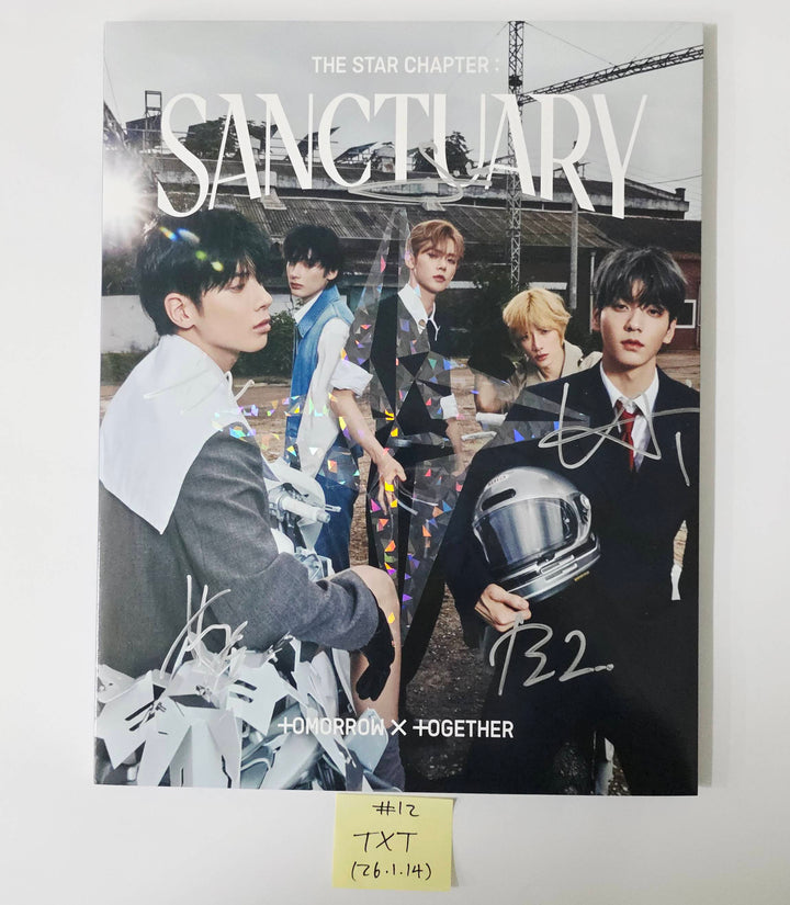 TXT "TOGETHER & SANCTUARY" - Hand Autographed(Signed) Promo Album [26.1.14]