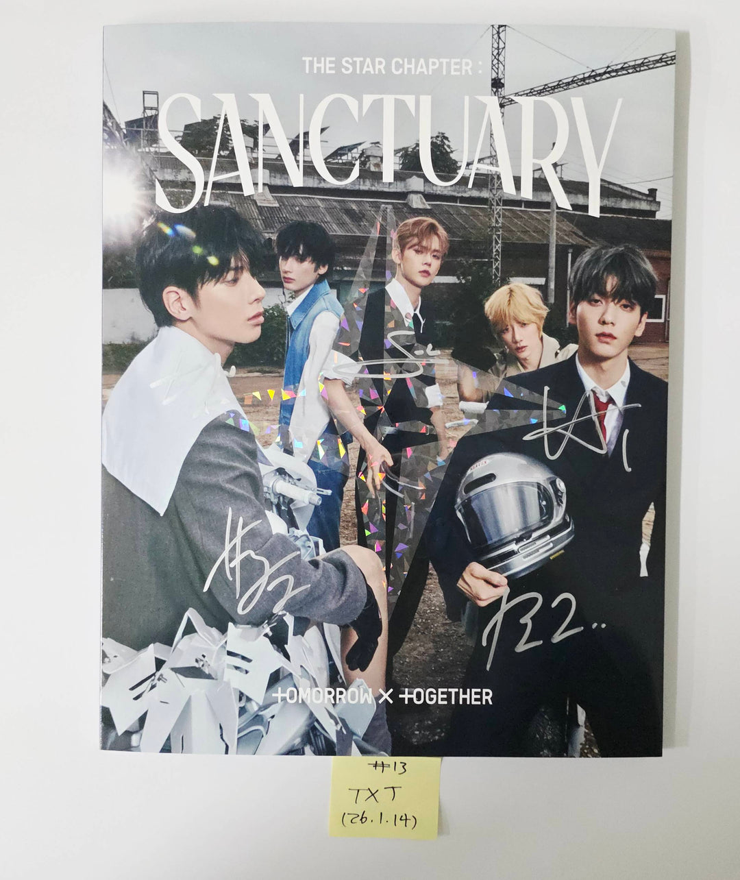 TXT "TOGETHER & SANCTUARY" - Hand Autographed(Signed) Promo Album [26.1.14]