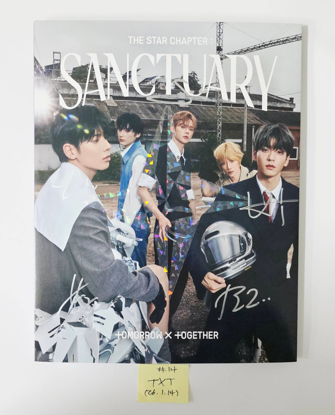 TXT "TOGETHER & SANCTUARY" - Hand Autographed(Signed) Promo Album [26.1.14]