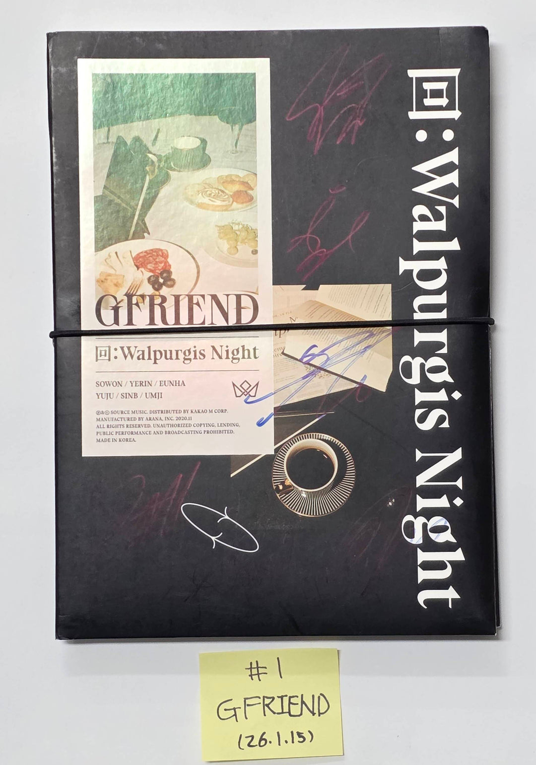 GFRIEND "回:Walpurgis Night", Wanna One "1÷χ=1 (UNDIVIDED)" - Hand Autographed(Signed) Promo Album [26.1.15]