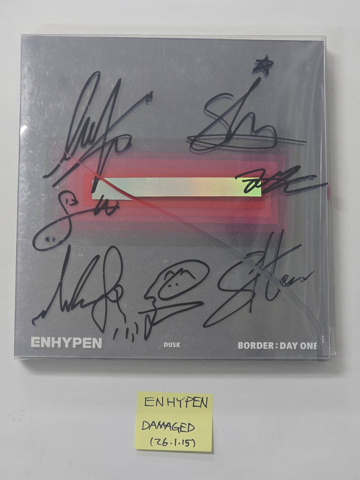 ENHYPEN "BORDER : DAY ONE" - Hand Autographed(Signed) Promo Album [26.1.15] - Must Read !