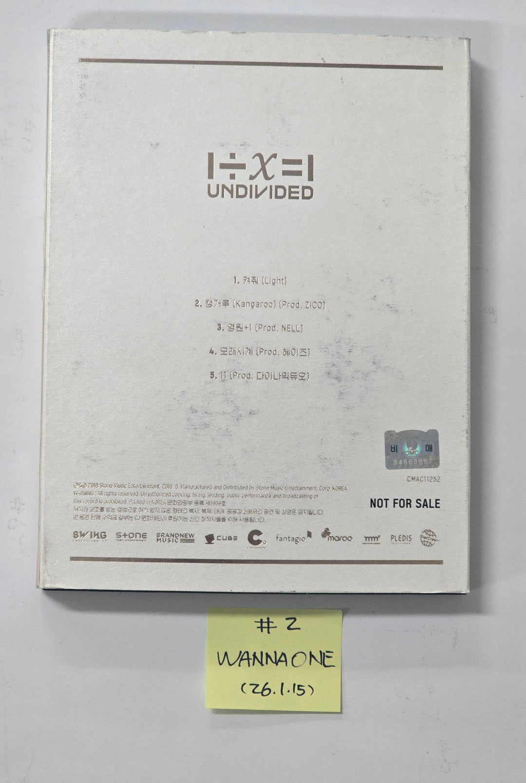 GFRIEND "回:Walpurgis Night", Wanna One "1÷χ=1 (UNDIVIDED)" - Hand Autographed(Signed) Promo Album [26.1.15]