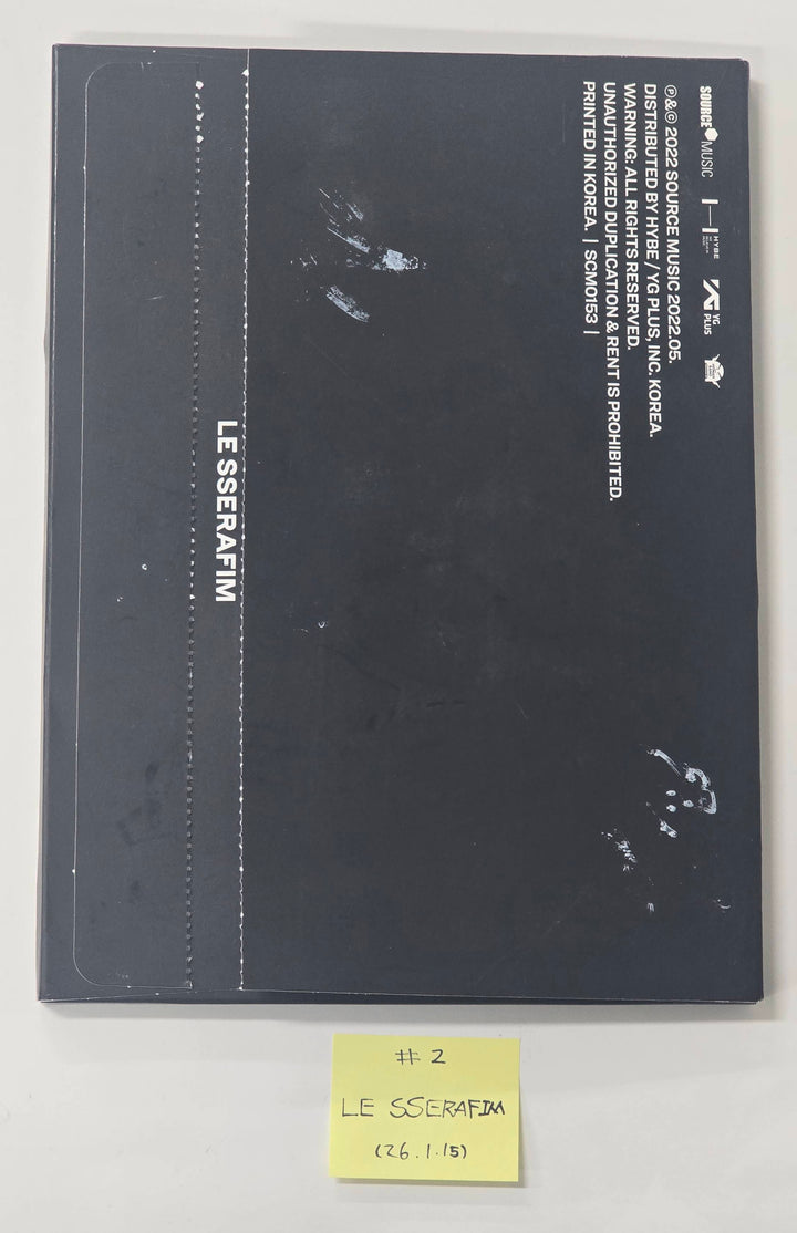 LE SSERAFIM "UNFORGIVEN & FEARLESS" - Hand Autographed(Signed) Promo Album [26.1.15]